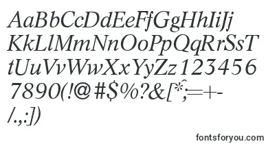 L730RomanItalic font – Fonts Starting With L
