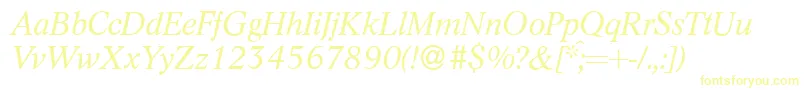 L730RomanItalic Font – Yellow Fonts