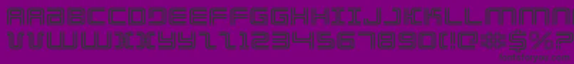 ElectionDayExpanded Font – Black Fonts on Purple Background