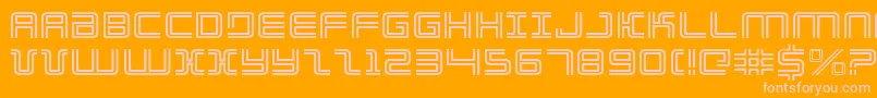 ElectionDayExpanded Font – Pink Fonts on Orange Background