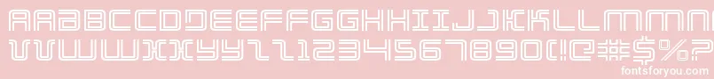 ElectionDayExpanded Font – White Fonts on Pink Background