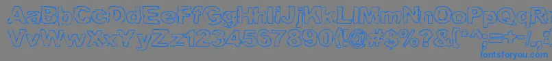 Graml Font – Blue Fonts on Gray Background