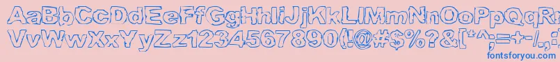 Graml Font – Blue Fonts on Pink Background