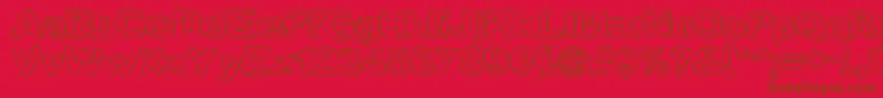 Graml Font – Brown Fonts on Red Background