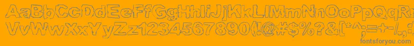 Graml Font – Gray Fonts on Orange Background