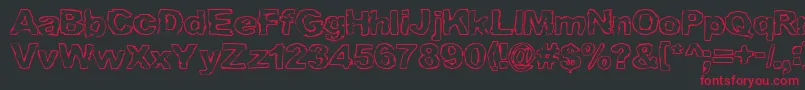 Graml Font – Red Fonts on Black Background