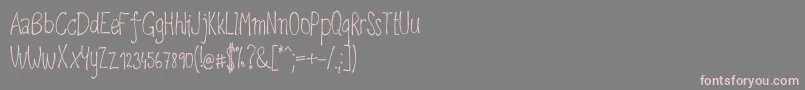 Upirpaw Font – Pink Fonts on Gray Background