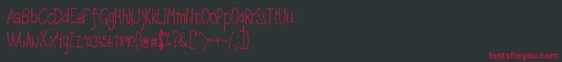 Upirpaw Font – Red Fonts on Black Background
