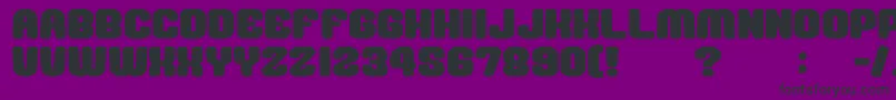 GomariceMousouRecord Font – Black Fonts on Purple Background