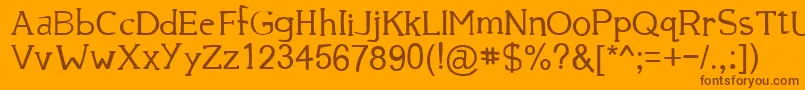 Подробнее о шрифте 39smooth Шрифт 39smooth – коричневые шрифты на оранжевом фоне