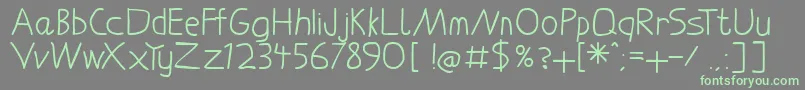 Laure Font – Green Fonts on Gray Background