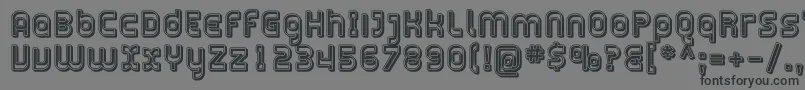 PlasmaticaOpen Font – Black Fonts on Gray Background