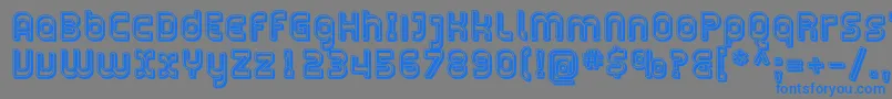 PlasmaticaOpen Font – Blue Fonts on Gray Background