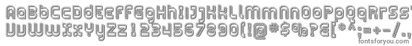 フォントPlasmaticaOpen – 白い背景に灰色の文字