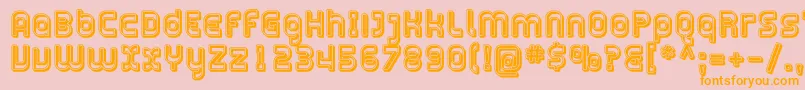 PlasmaticaOpen Font – Orange Fonts on Pink Background