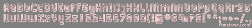 PlasmaticaOpen Font – Pink Fonts on Gray Background