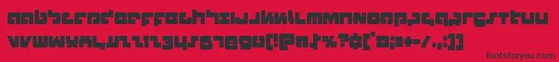 Boomstickcond Font – Black Fonts on Red Background