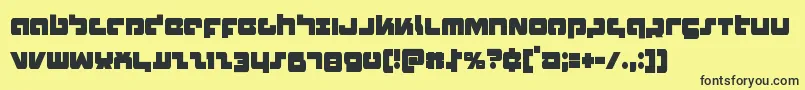 Boomstickcond Font – Black Fonts on Yellow Background