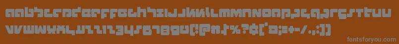 Boomstickcond Font – Gray Fonts on Brown Background