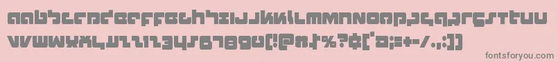 Boomstickcond Font – Gray Fonts on Pink Background