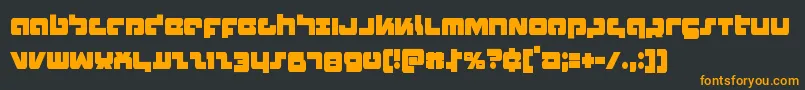 Boomstickcond Font – Orange Fonts on Black Background