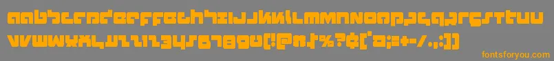 Boomstickcond Font – Orange Fonts on Gray Background