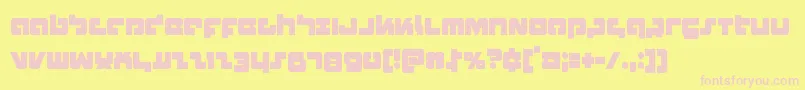 Boomstickcond Font – Pink Fonts on Yellow Background