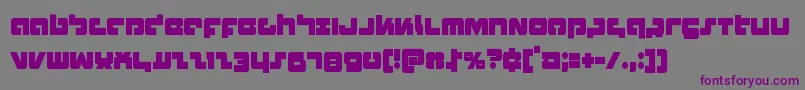 Boomstickcond Font – Purple Fonts on Gray Background