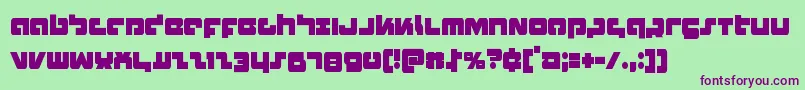 Boomstickcond Font – Purple Fonts on Green Background