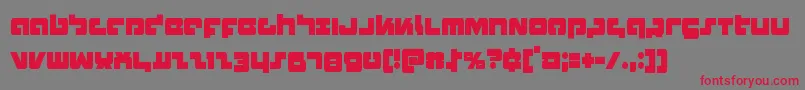 Boomstickcond Font – Red Fonts on Gray Background