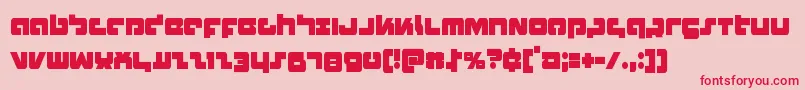Boomstickcond Font – Red Fonts on Pink Background