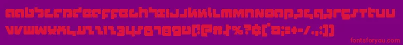 Boomstickcond Font – Red Fonts on Purple Background