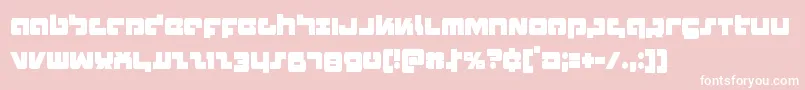 Boomstickcond Font – White Fonts on Pink Background