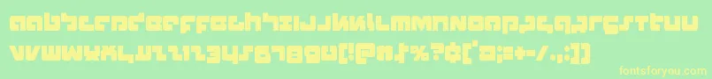 Boomstickcond Font – Yellow Fonts on Green Background