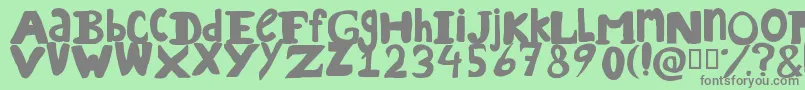 Подробнее о шрифте DreamdaddyRegular Шрифт DreamdaddyRegular – серые шрифты на зелёном фоне