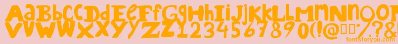 DreamdaddyRegular Font – Orange Fonts on Pink Background