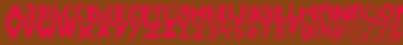 DreamdaddyRegular Font – Red Fonts on Brown Background