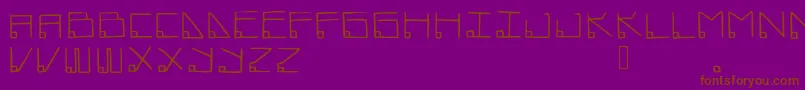 Datamost Font – Brown Fonts on Purple Background