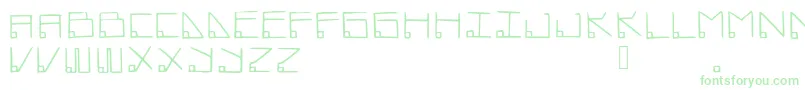 Datamost Font – Green Fonts on White Background