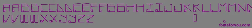 Datamost Font – Purple Fonts on Gray Background