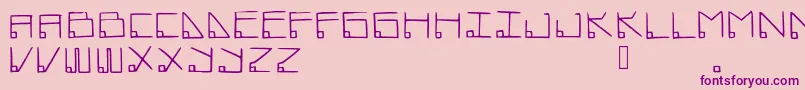 Datamost Font – Purple Fonts on Pink Background