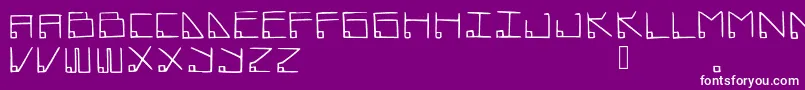 Datamost Font – White Fonts on Purple Background