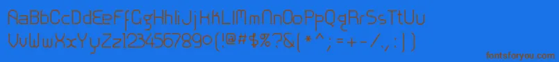 Zolofn Font – Brown Fonts on Blue Background