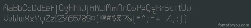 Zolofn Font – Gray Fonts on Black Background