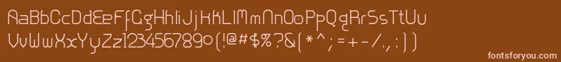 Zolofn Font – Pink Fonts on Brown Background