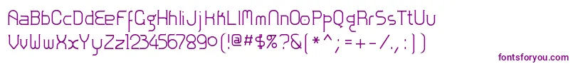 Zolofn Font – Purple Fonts on White Background