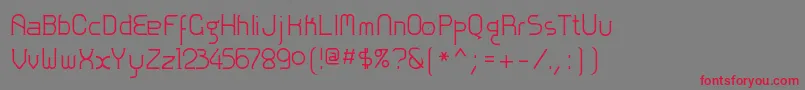 Zolofn Font – Red Fonts on Gray Background