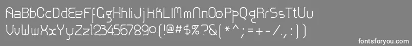 Zolofn Font – White Fonts on Gray Background