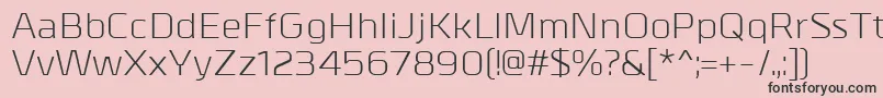 MetrikRegular Font – Black Fonts on Pink Background