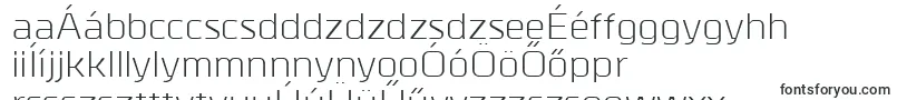 MetrikRegular-fontti – unkarilaiset fontit